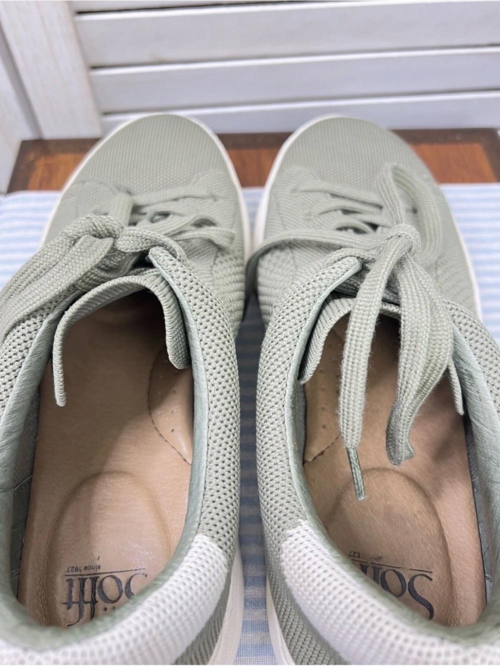 Sofft Women's Wayln Sneaker Knit Low-Top Sage Green Size 10 Box - Picture 9 of 15